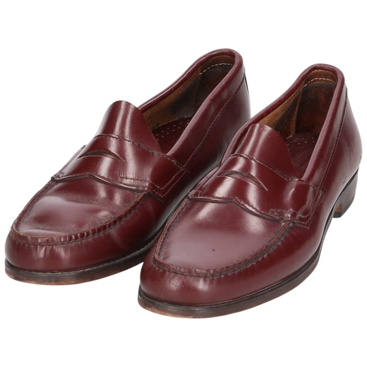 GHBass WEEJUNS Coin Loafers, Made in USA, Size 10B Men's 28.0cm genuine leather brown type Vintage Second Hand