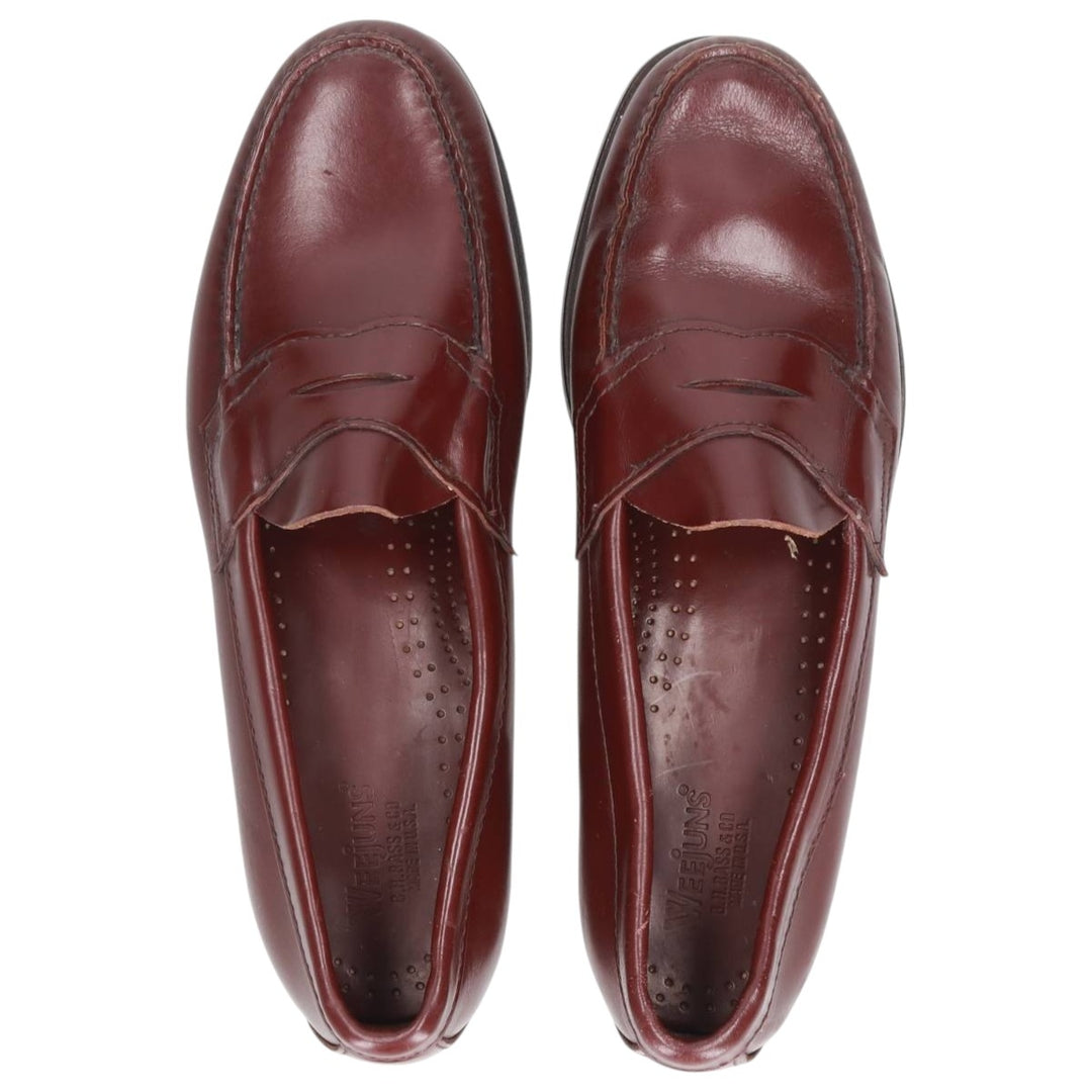 GHBass WEEJUNS Coin Loafers, Made in USA, Size 10B Men's 28.0cm genuine leather brown type Vintage Second Hand