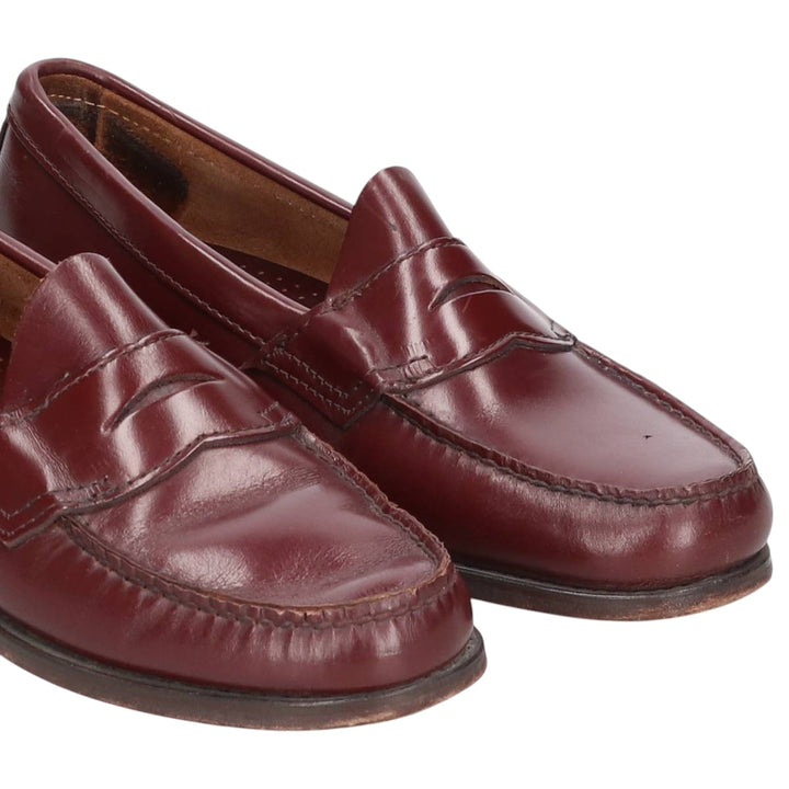 GHBass WEEJUNS Coin Loafers, Made in USA, Size 10B Men's 28.0cm genuine leather brown type Vintage Second Hand