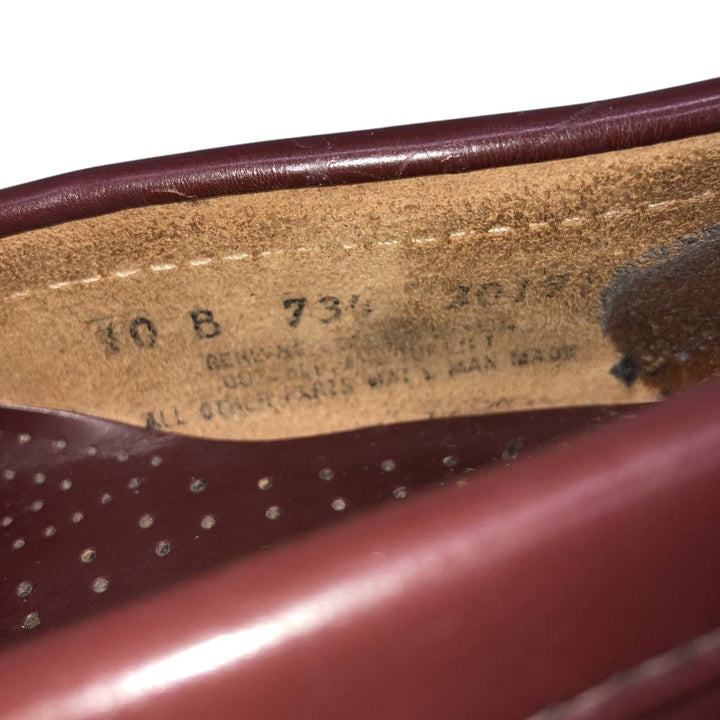 GHBass WEEJUNS Coin Loafers, Made in USA, Size 10B Men's 28.0cm genuine leather brown type Vintage Second Hand