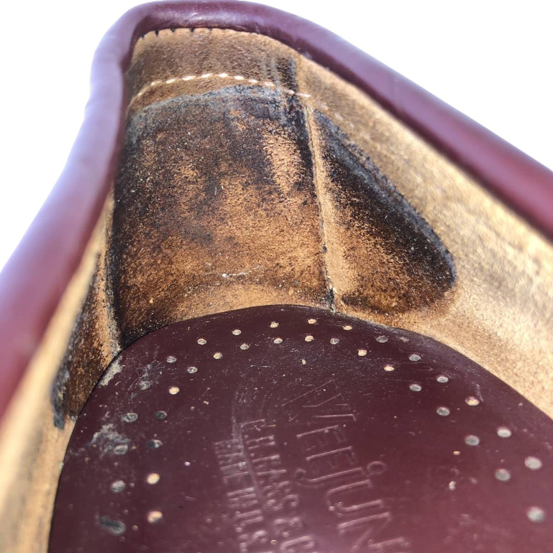 GHBass WEEJUNS Coin Loafers, Made in USA, Size 10B Men's 28.0cm genuine leather brown type Vintage Second Hand