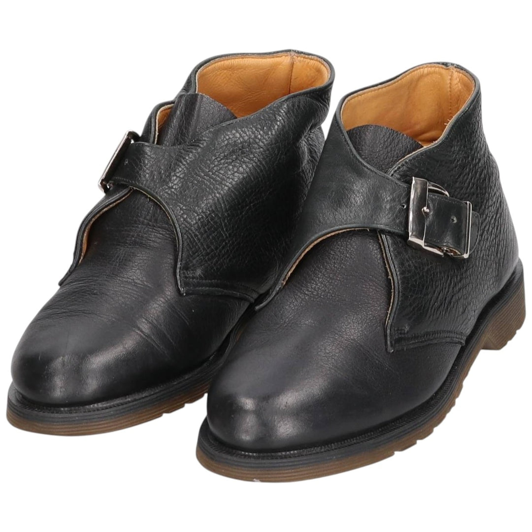 Dr. Martens Monk Strap Boots Made in England Women's 24.0cm genuine leather black type Vintage Second Hand