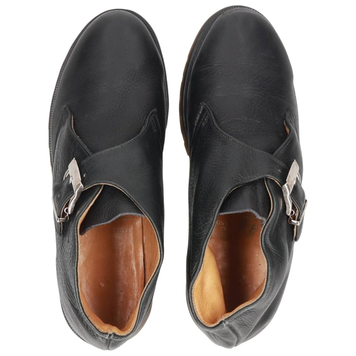 Dr. Martens Monk Strap Boots Made in England Women's 24.0cm genuine leather black type Vintage Second Hand