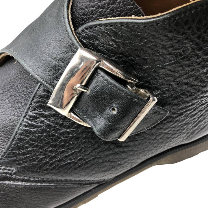 Dr. Martens Monk Strap Boots Made in England Women's 24.0cm genuine leather black type Vintage Second Hand
