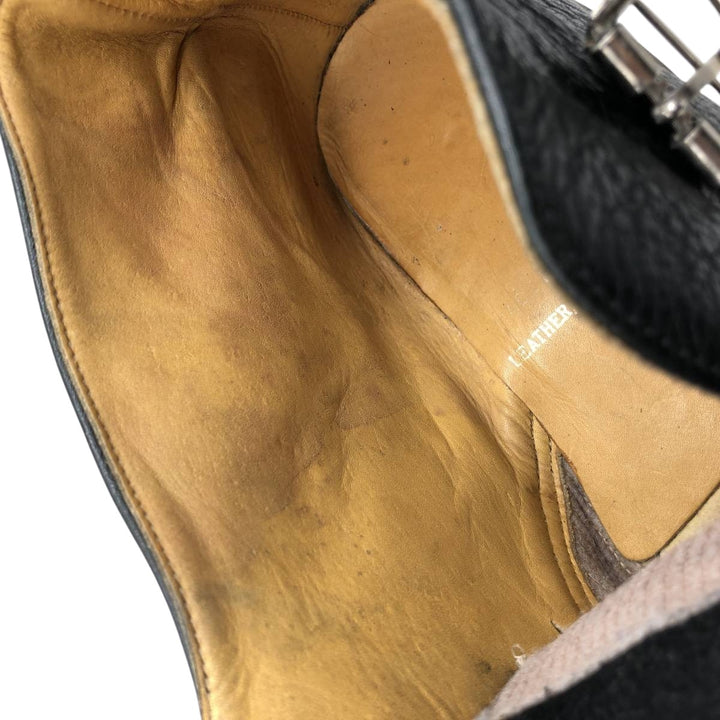 Dr. Martens Monk Strap Boots Made in England Women's 24.0cm genuine leather black type Vintage Second Hand