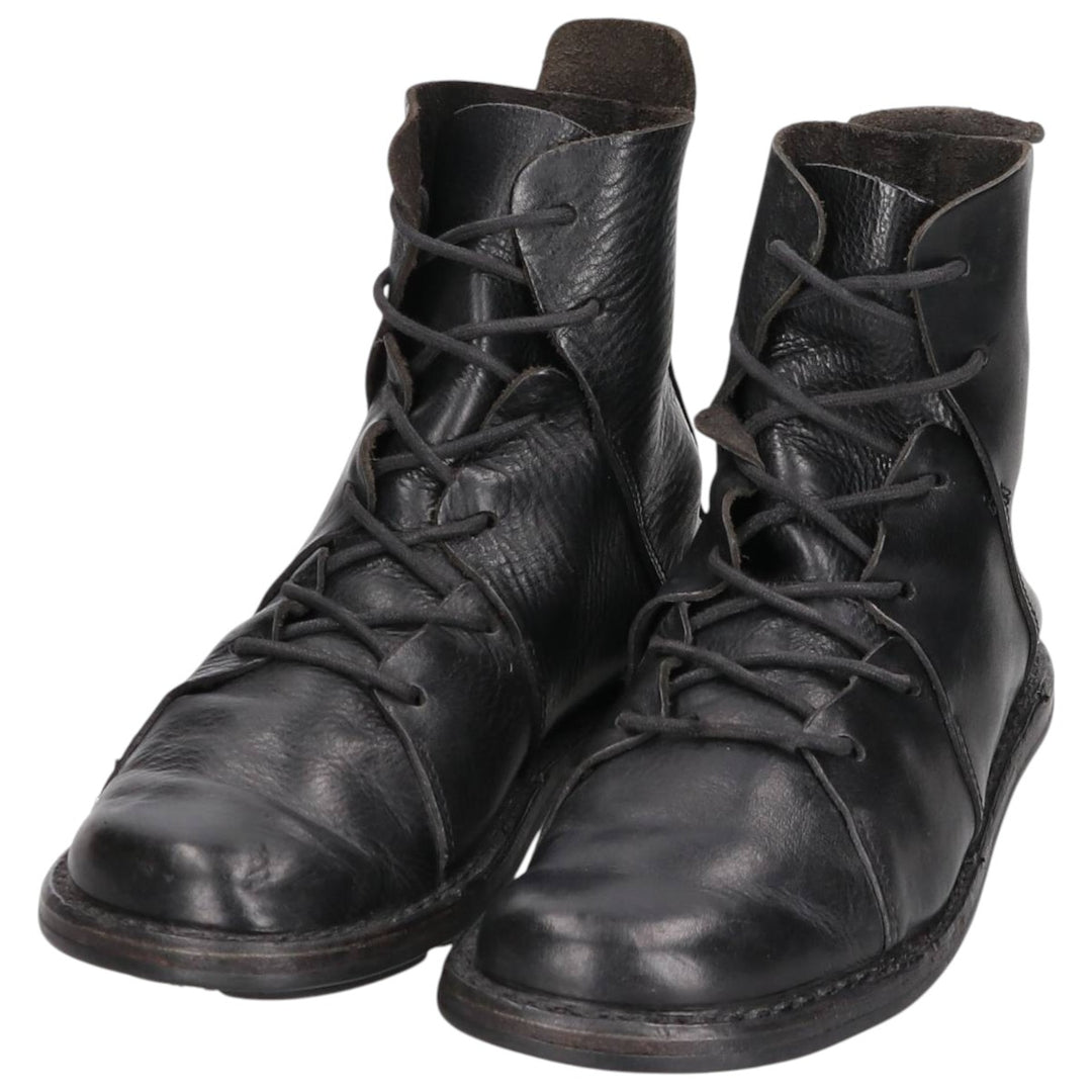 Trippen short boots size 38 Women's 24.0cm unclear black type Vintage Second Hand