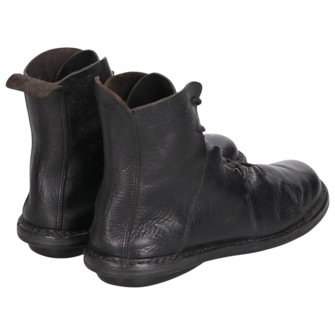 Trippen short boots size 38 Women's 24.0cm unclear black type Vintage Second Hand