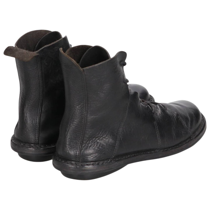 Trippen short boots size 38 Women's 24.0cm unclear black type Vintage Second Hand