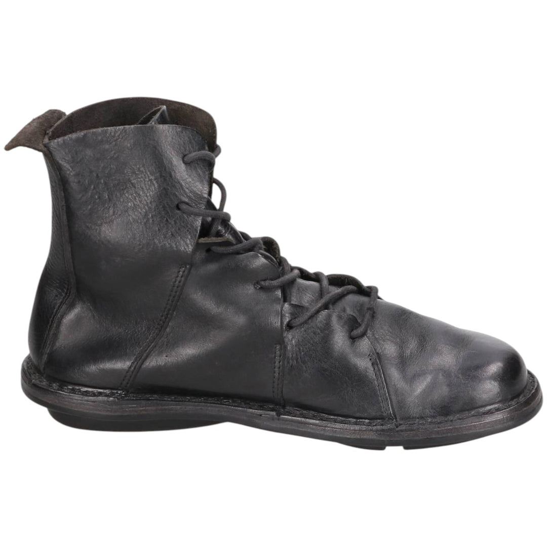 Trippen short boots size 38 Women's 24.0cm unclear black type Vintage Second Hand