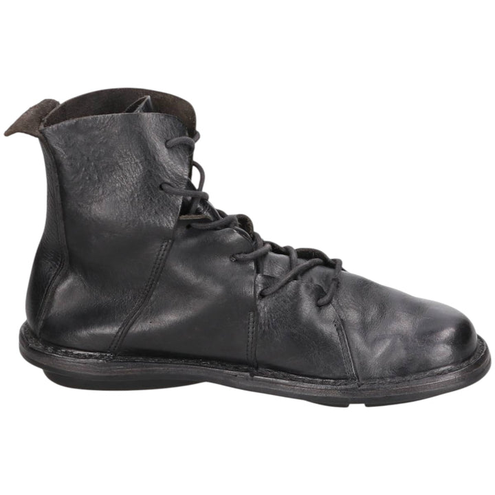 Trippen short boots size 38 Women's 24.0cm unclear black type Vintage Second Hand