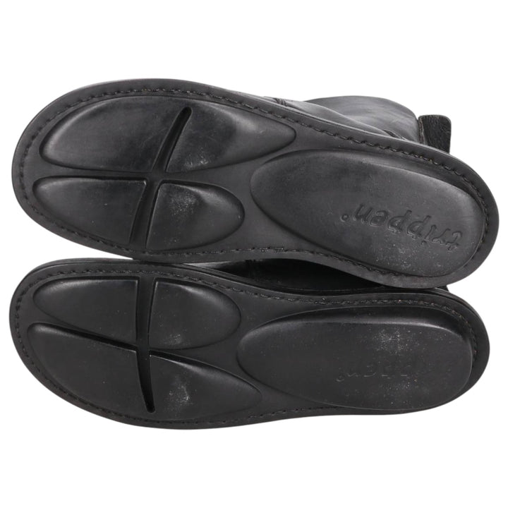 Trippen short boots size 38 Women's 24.0cm unclear black type Vintage Second Hand