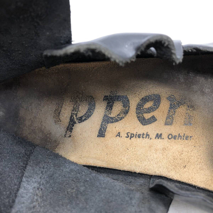 Trippen short boots size 38 Women's 24.0cm unclear black type Vintage Second Hand