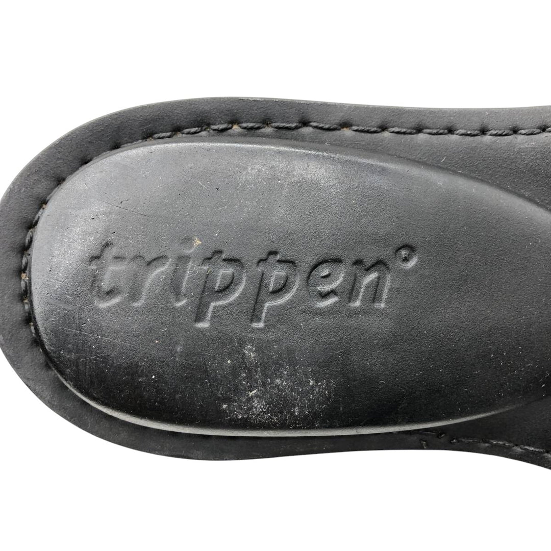 Trippen short boots size 38 Women's 24.0cm unclear black type Vintage Second Hand