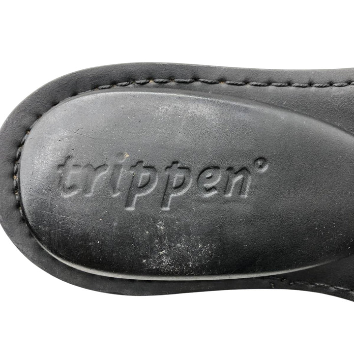 Trippen short boots size 38 Women's 24.0cm unclear black type Vintage Second Hand