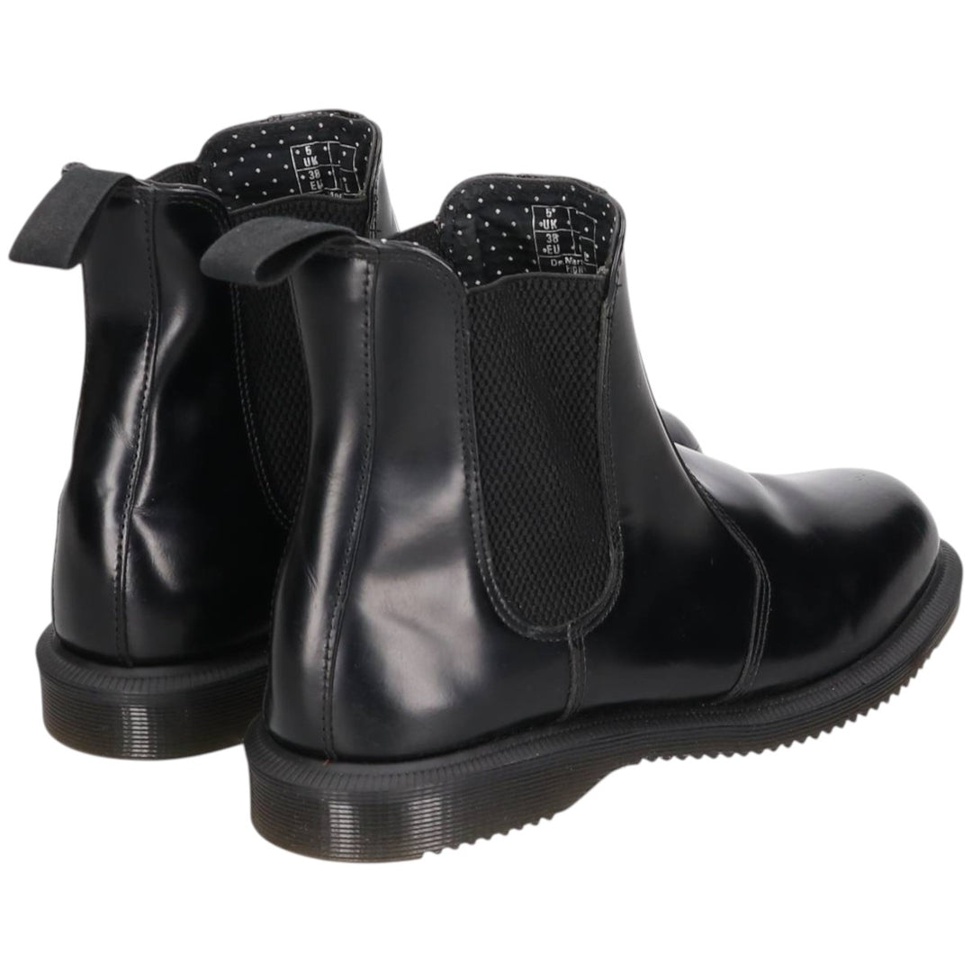 Dr. Martens Flora Chelsea Boots, Size 5, Side Gore Women's 24.0cm genuine leather black type Vintage Second Hand
