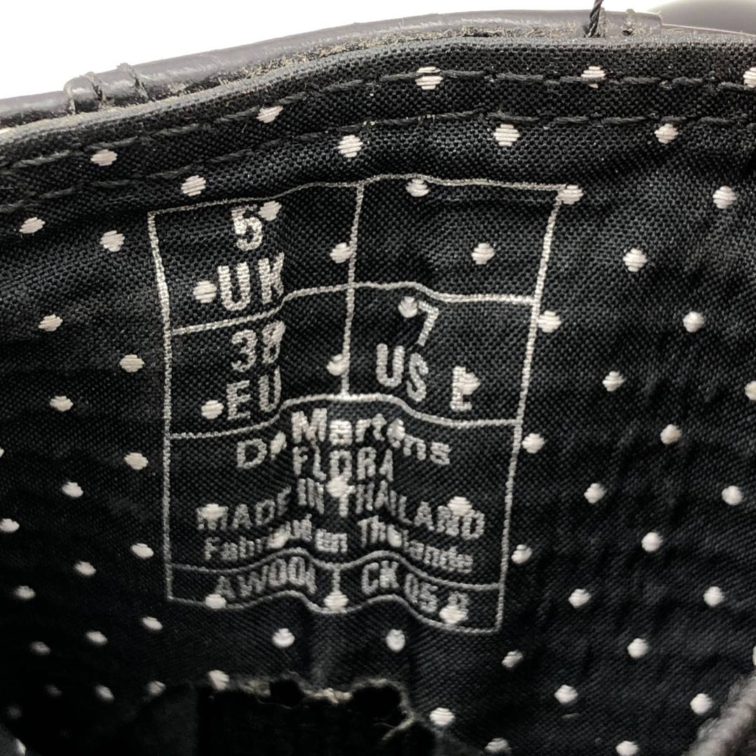 Dr. Martens Flora Chelsea Boots, Size 5, Side Gore Women's 24.0cm genuine leather black type Vintage Second Hand