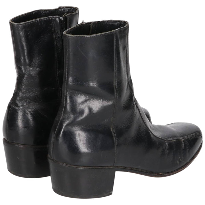 Florsheim Side Zip Boots 6D Women's 23.0cm genuine leather black type Vintage Second Hand