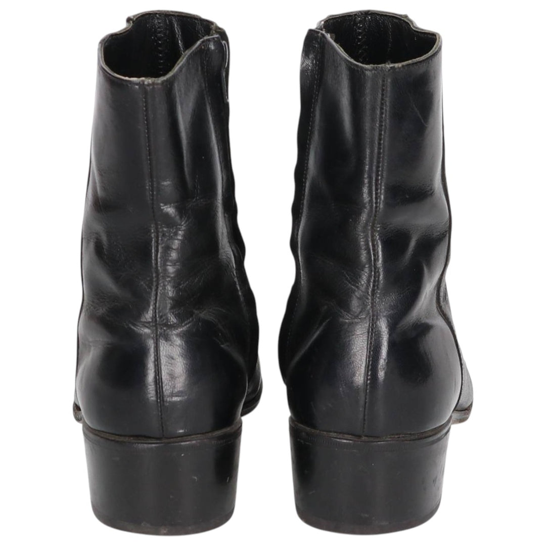 Florsheim Side Zip Boots 6D Women's 23.0cm genuine leather black type Vintage Second Hand