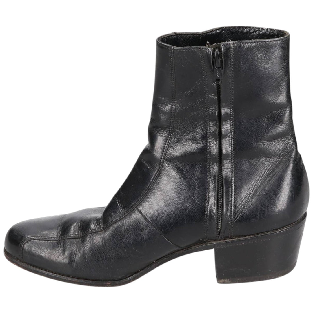 Florsheim Side Zip Boots 6D Women's 23.0cm genuine leather black type Vintage Second Hand
