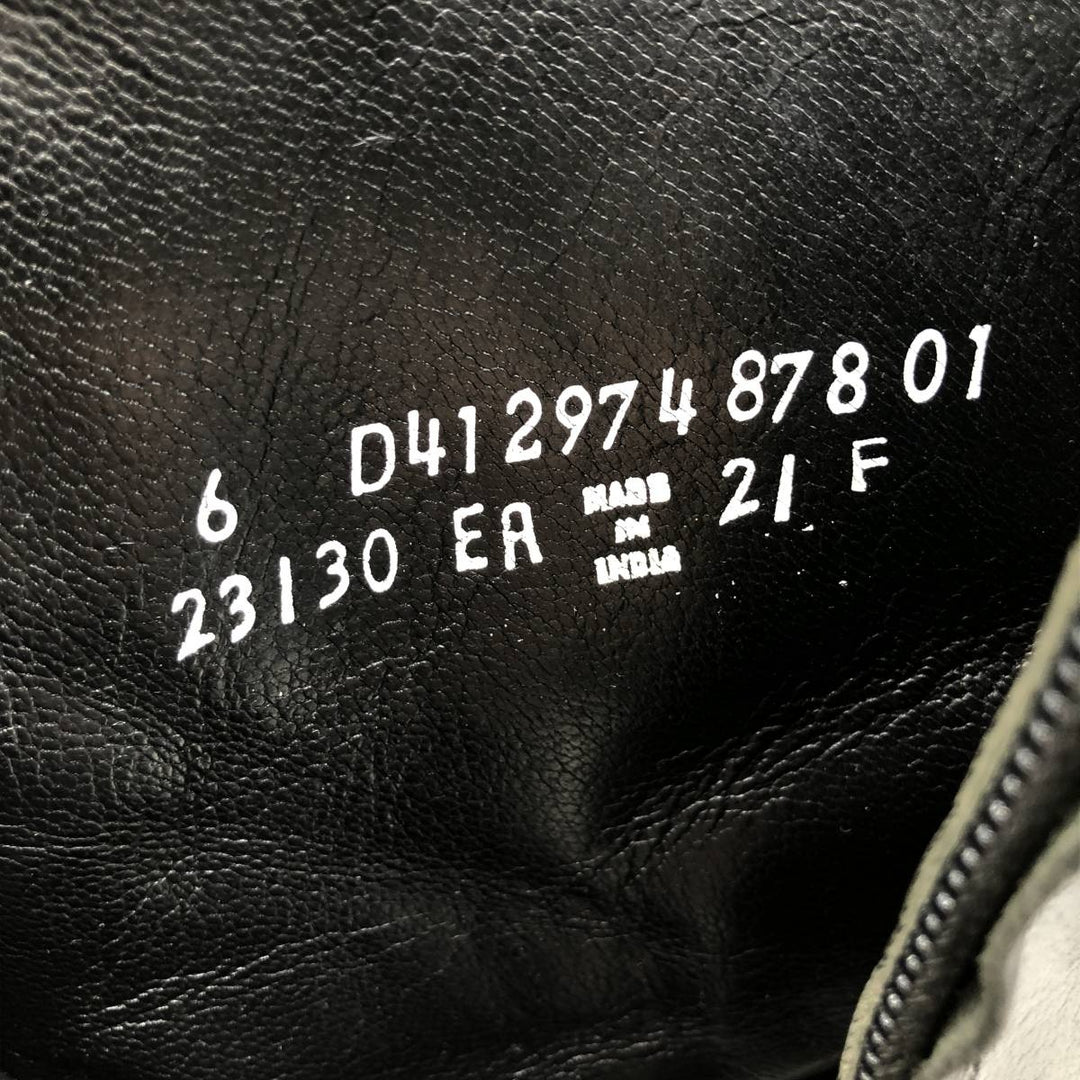 Florsheim Side Zip Boots 6D Women's 23.0cm genuine leather black type Vintage Second Hand