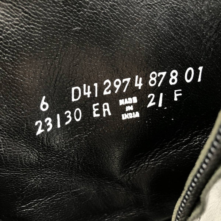 Florsheim Side Zip Boots 6D Women's 23.0cm genuine leather black type Vintage Second Hand