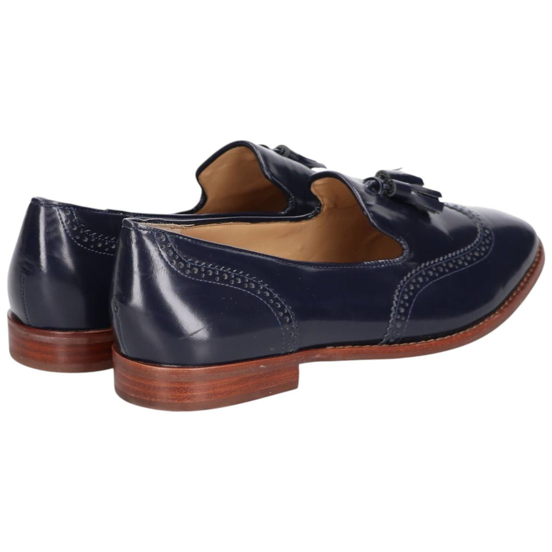 Talbots Wingtip Tassel Loafers, 9 1/2M, Women's, Size 10" /saa014585 Women's 25.5cm genuine leather navy blue type Vintage Second Hand