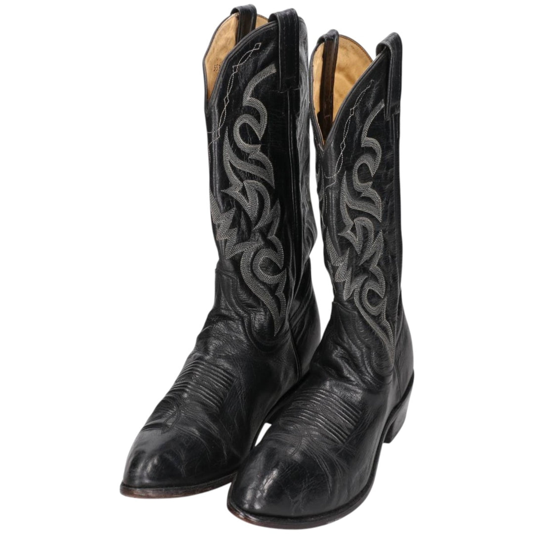 Danpost Western Boots 10 1/2D Men's 28.5cm genuine leather brown type Vintage Second Hand