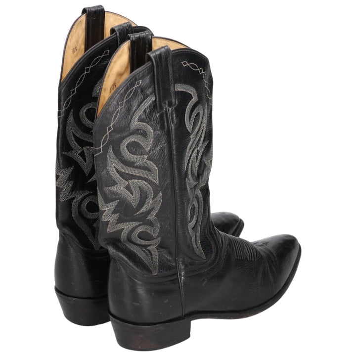 Danpost Western Boots 10 1/2D Men's 28.5cm genuine leather brown type Vintage Second Hand