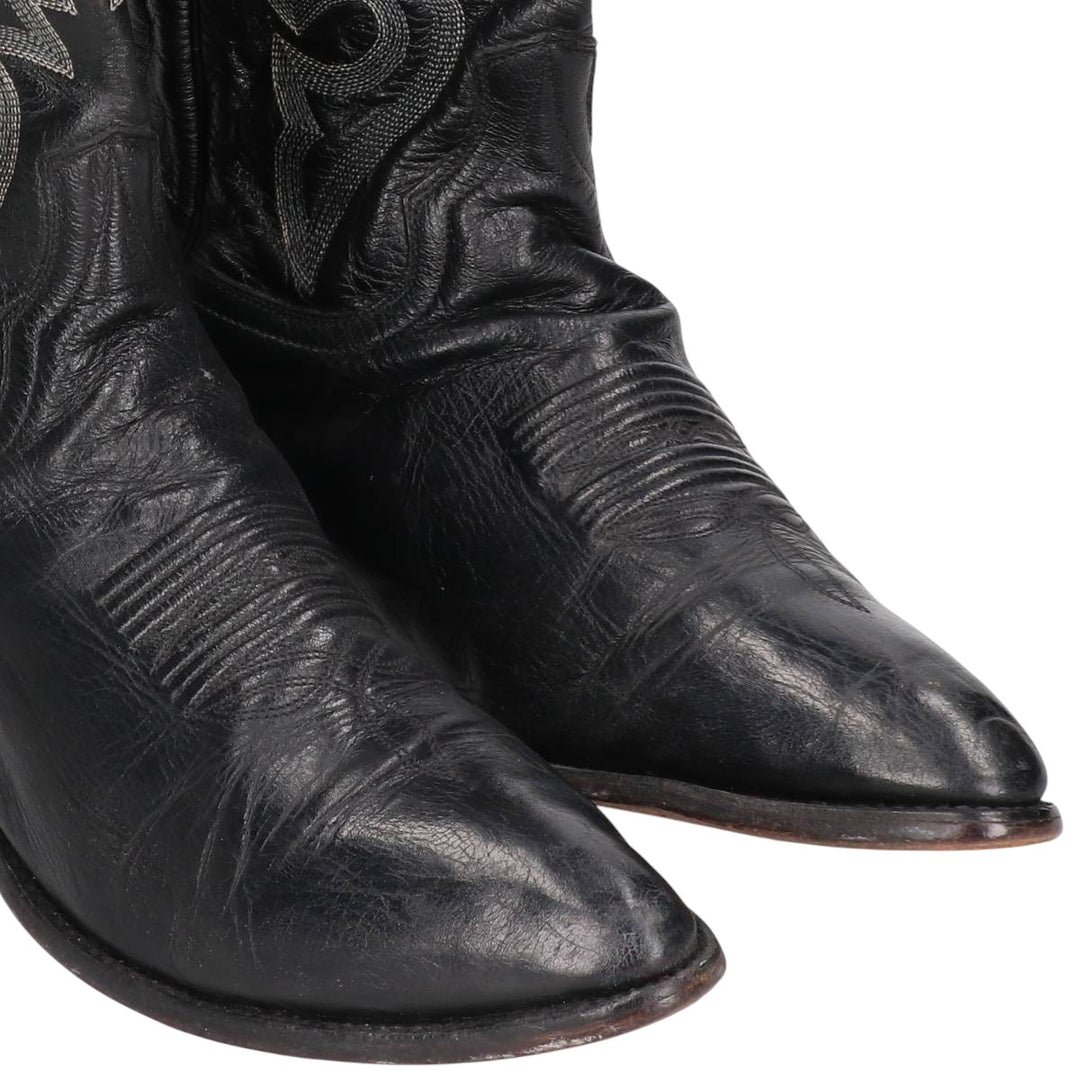 Danpost Western Boots 10 1/2D Men's 28.5cm genuine leather brown type Vintage Second Hand