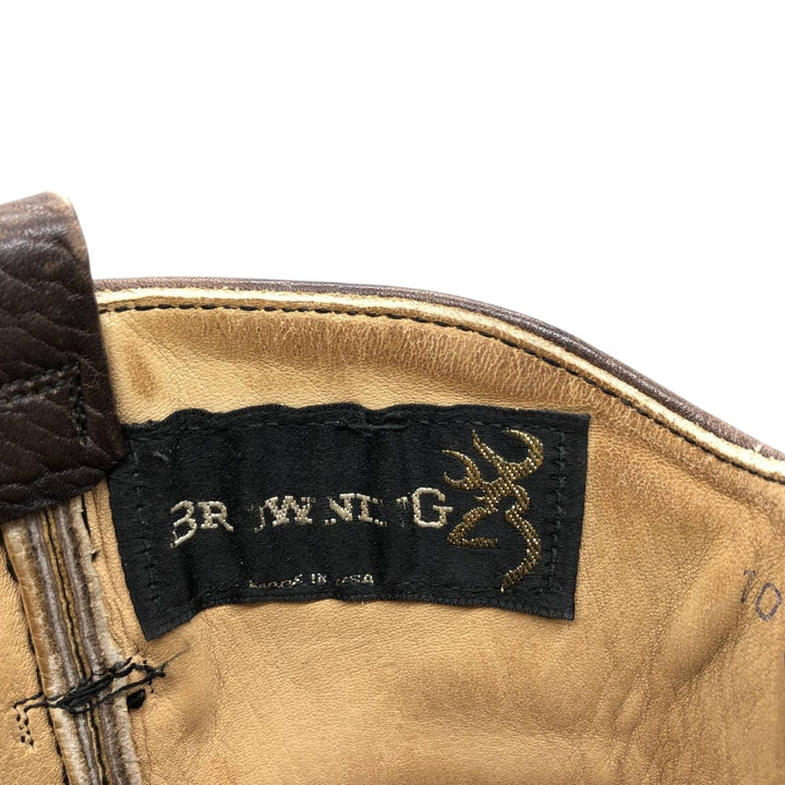 BROWNING Western Boots Made in USA 10E Men's 28.0cm unclear brown type Vintage Second Hand