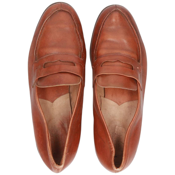 Paraboot COUSU GOODYEAX Coin Loafers, Made in France, 10K Men's 28.5cm genuine leather brown type Vintage Second Hand