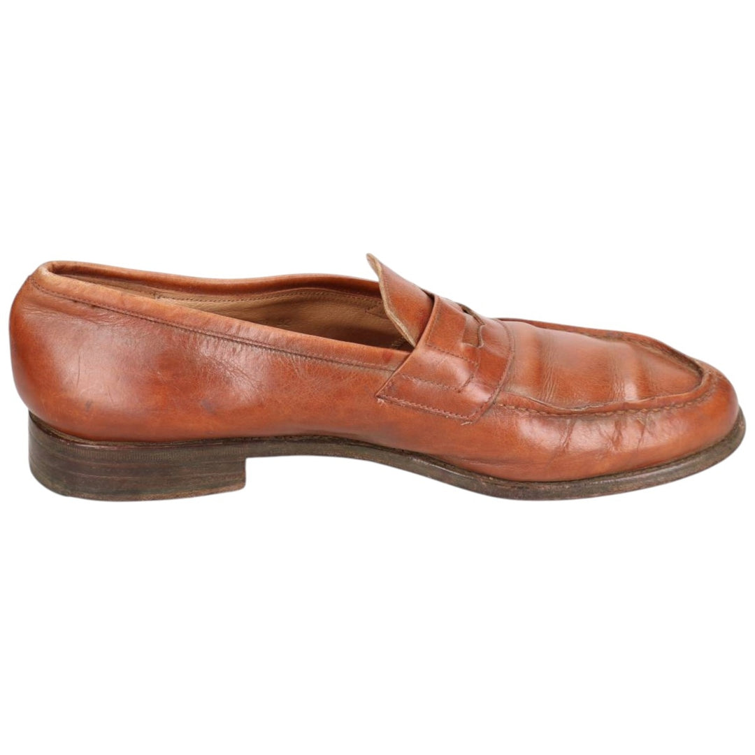 Paraboot COUSU GOODYEAX Coin Loafers, Made in France, 10K Men's 28.5cm genuine leather brown type Vintage Second Hand
