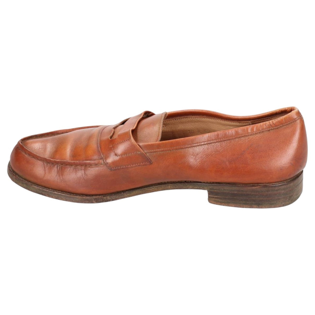 Paraboot COUSU GOODYEAX Coin Loafers, Made in France, 10K Men's 28.5cm genuine leather brown type Vintage Second Hand