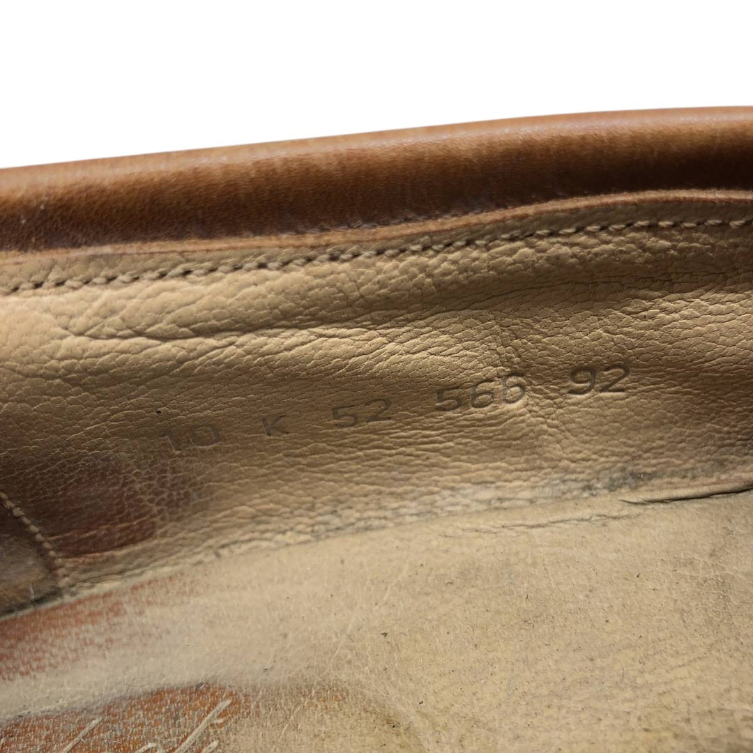 Paraboot COUSU GOODYEAX Coin Loafers, Made in France, 10K Men's 28.5cm genuine leather brown type Vintage Second Hand