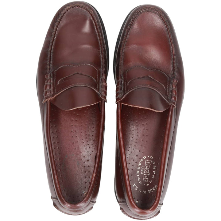 Dexter coin loafers, made in the USA, size 9B Men's 27.0cm genuine leather burgundy type Vintage Second Hand