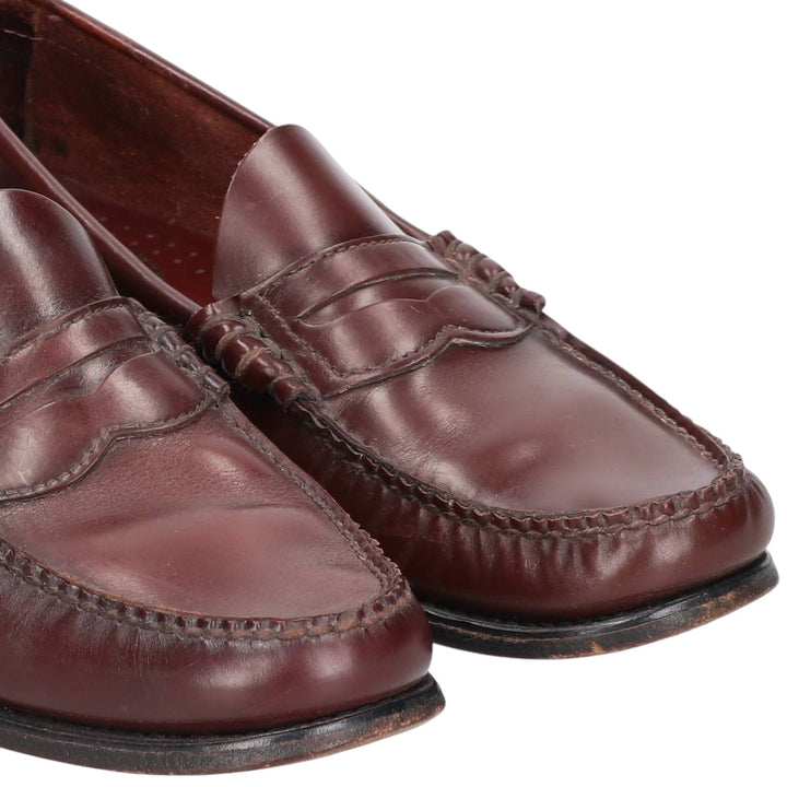 Dexter coin loafers, made in the USA, size 9B Men's 27.0cm genuine leather burgundy type Vintage Second Hand