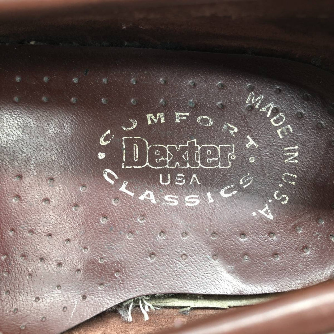 Dexter coin loafers, made in the USA, size 9B Men's 27.0cm genuine leather burgundy type Vintage Second Hand