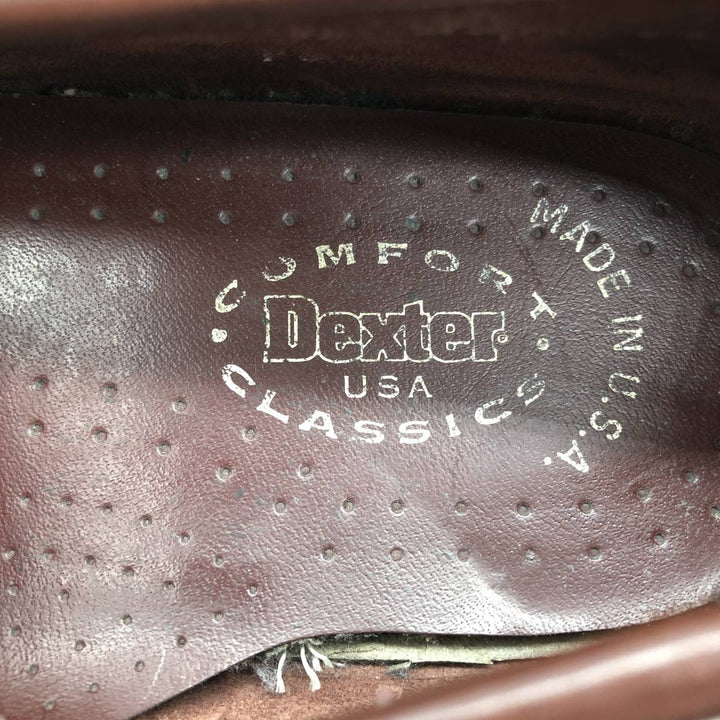 Dexter coin loafers, made in the USA, size 9B Men's 27.0cm genuine leather burgundy type Vintage Second Hand
