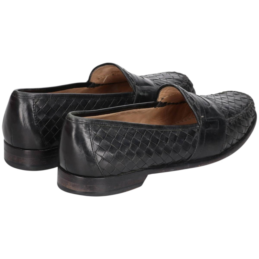 Cole Haan Braided Penny Loafers, Size 10M, Men's Size 11 (equivalent) /saa014592 Men's 28.0cm genuine leather black type Vintage Second Hand