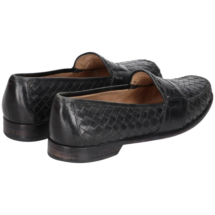 Cole Haan Braided Penny Loafers, Size 10M, Men's Size 11 (equivalent) /saa014592 Men's 28.0cm genuine leather black type Vintage Second Hand