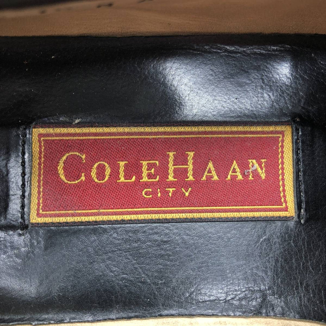 Cole Haan Braided Penny Loafers, Size 10M, Men's Size 11 (equivalent) /saa014592 Men's 28.0cm genuine leather black type Vintage Second Hand