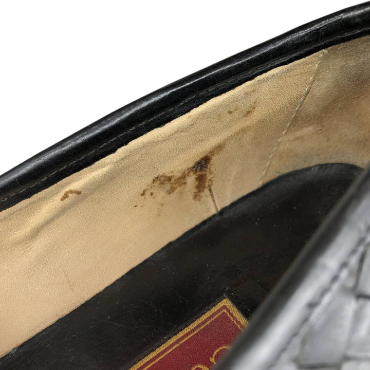 Cole Haan Braided Penny Loafers, Size 10M, Men's Size 11 (equivalent) /saa014592 Men's 28.0cm genuine leather black type Vintage Second Hand