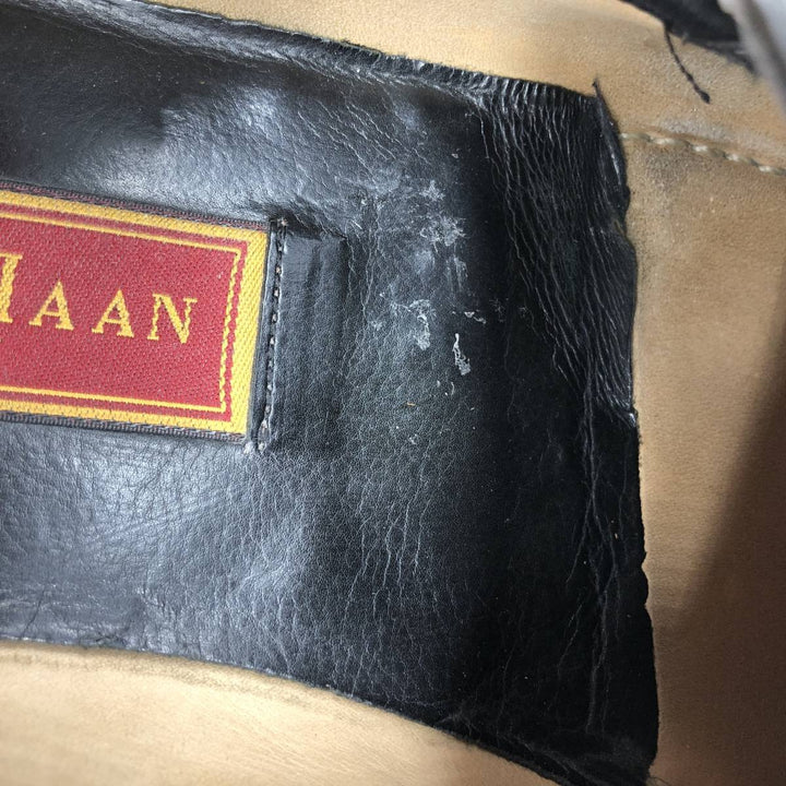 Cole Haan Braided Penny Loafers, Size 10M, Men's Size 11 (equivalent) /saa014592 Men's 28.0cm genuine leather black type Vintage Second Hand