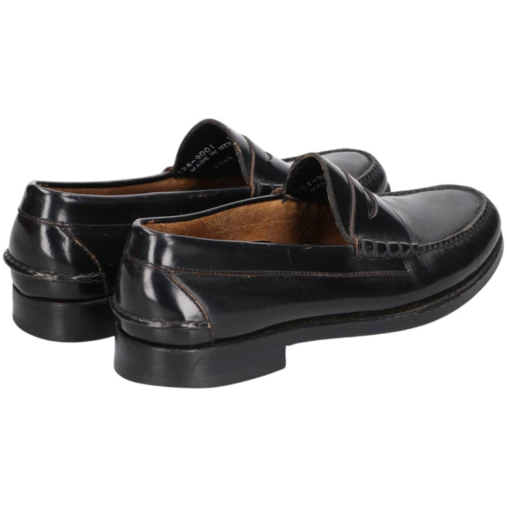 Johnston and Murphy coin loafers 10D Men's 28.0cm genuine leather black type Vintage Second Hand