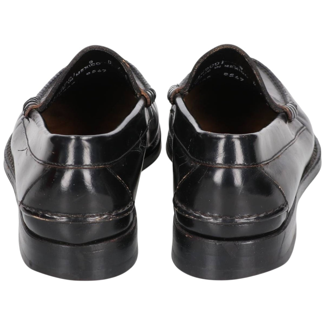 Johnston and Murphy coin loafers 10D Men's 28.0cm genuine leather black type Vintage Second Hand