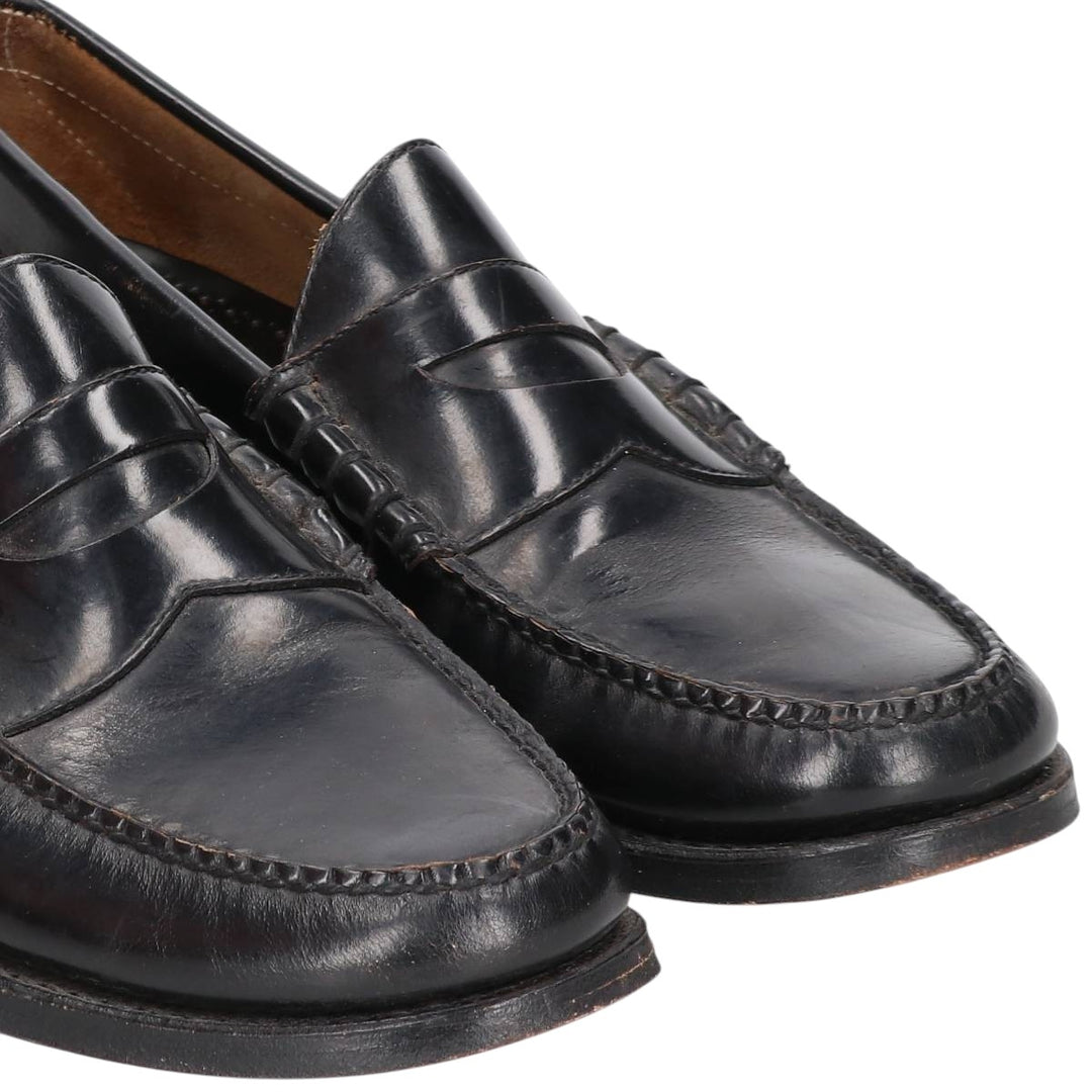 Johnston and Murphy coin loafers 10D Men's 28.0cm genuine leather black type Vintage Second Hand