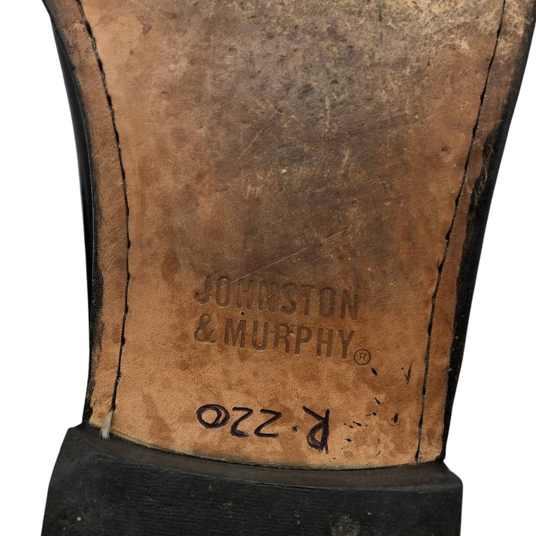 Johnston and Murphy coin loafers 10D Men's 28.0cm genuine leather black type Vintage Second Hand