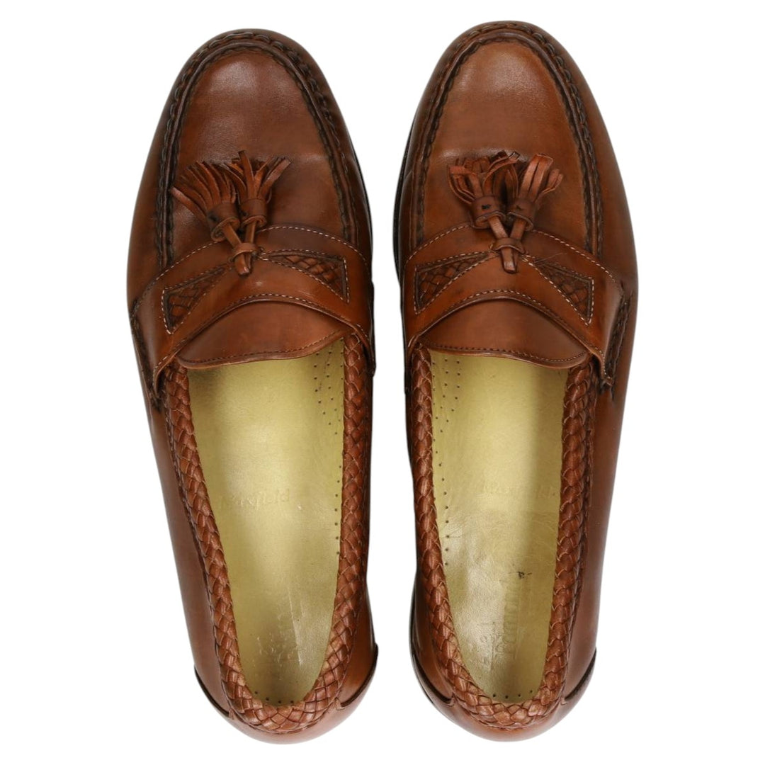 Allen Edmonds Maxfield Tassel Loafers, Size 9, Made in USA Men's 27.0cm unclear red type reddish brown Vintage Second Hand