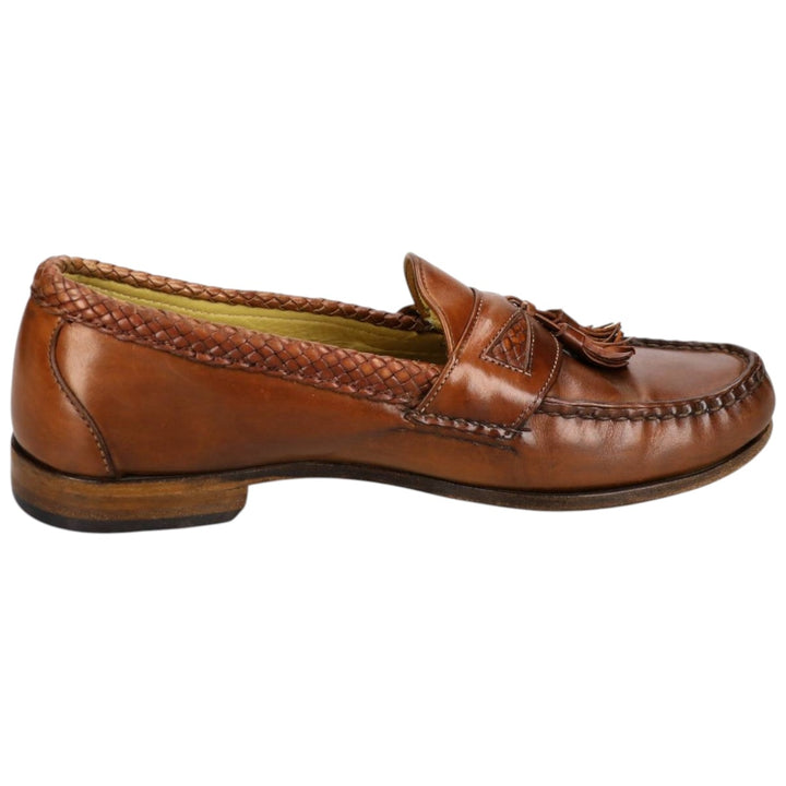 Allen Edmonds Maxfield Tassel Loafers, Size 9, Made in USA Men's 27.0cm unclear red type reddish brown Vintage Second Hand