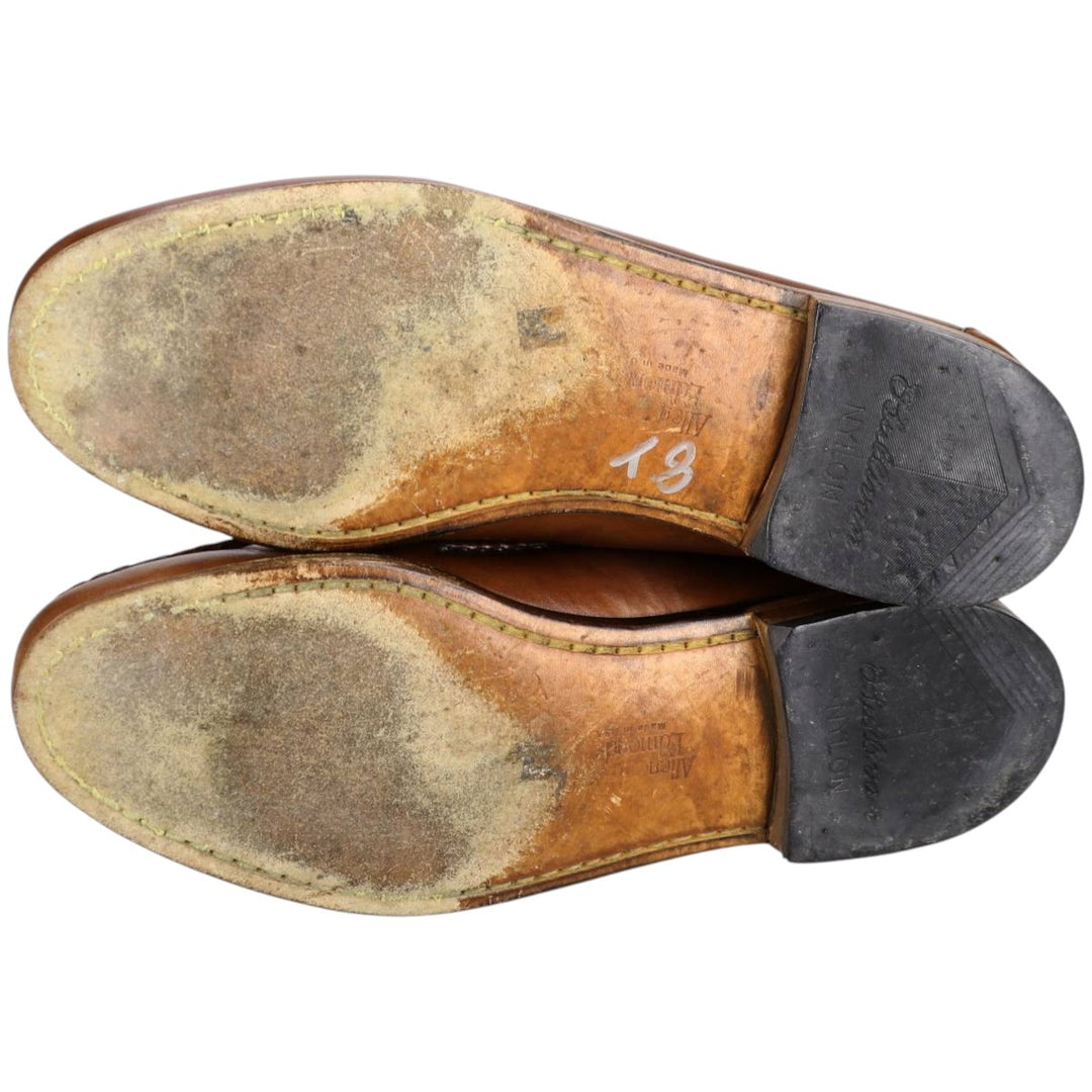 Allen Edmonds Maxfield Tassel Loafers, Size 9, Made in USA Men's 27.0cm unclear red type reddish brown Vintage Second Hand